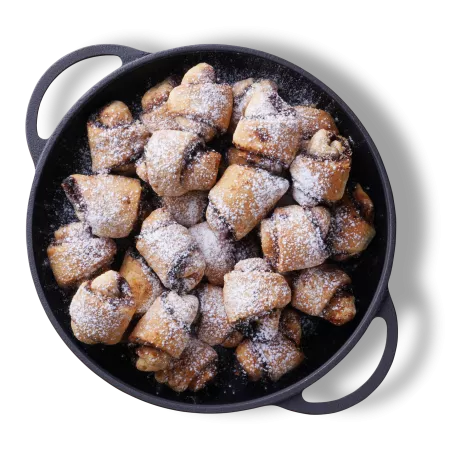 Desert Cornulete de casa cu gem si nuca - 2