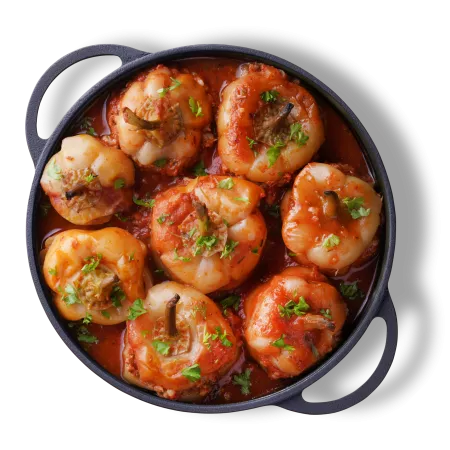 Porc Ardei umpluti cu carne de porc si vită - 1