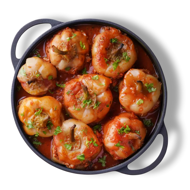 Porc Ardei umpluti cu carne de porc si vită - 1