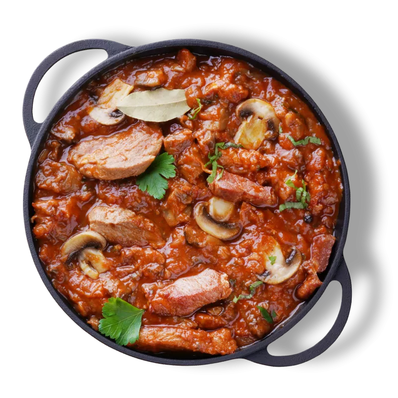 Porc Muschiulet de porc cu sos vanatoresc - 1