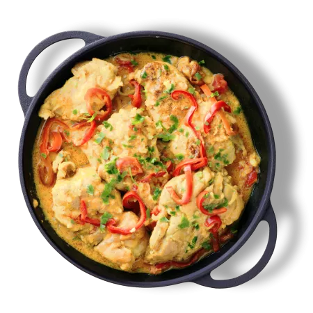 Pui Curry de pui cu orez - 1