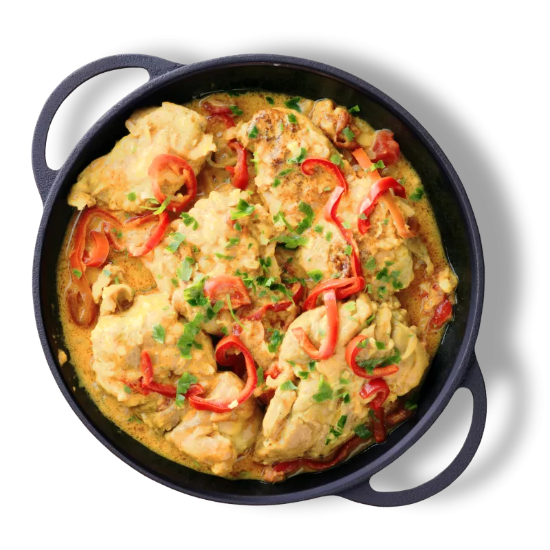 Pui Curry de pui cu orez - 1