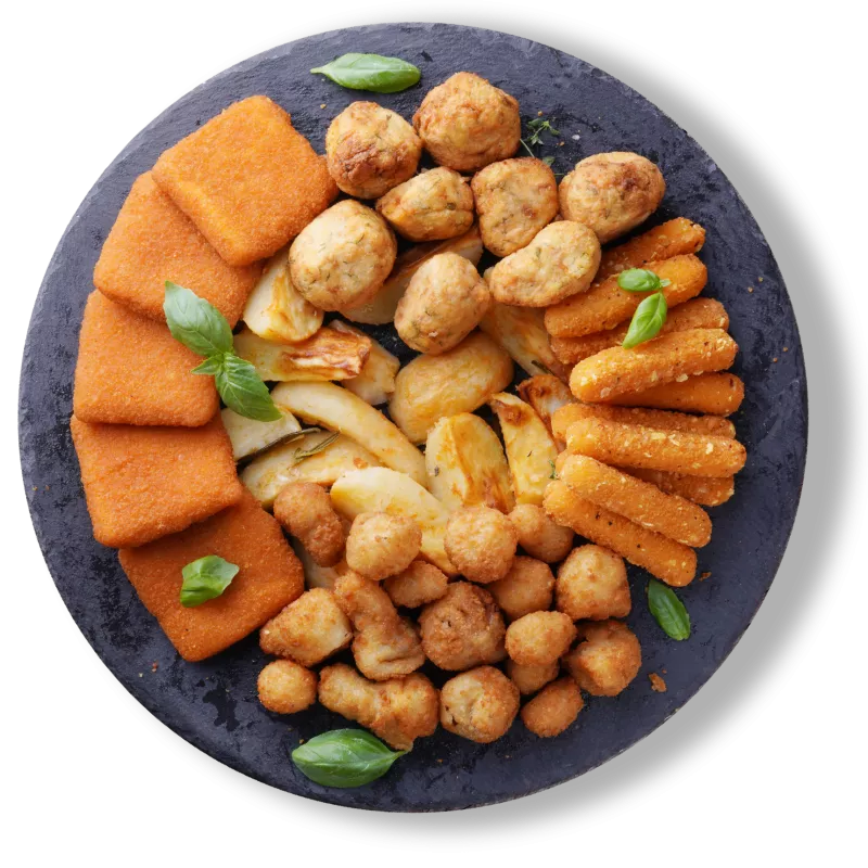 Platou bunătăți vegetariene