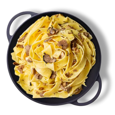 Pappardelle cu trufe și gorgonzola