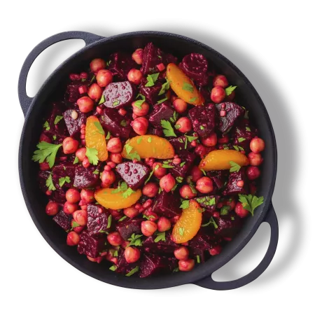 Salată cu sfeclă roșie și năut