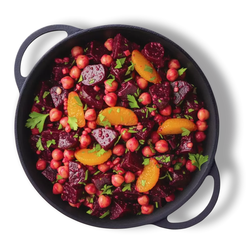 Salată cu sfeclă roșie și năut